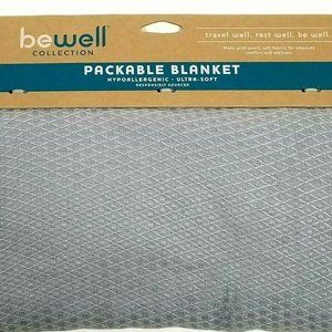 Be Well Travel Blanket with Built-In Pocket